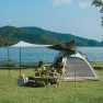 Палатка трехместная автоматическая с тентом Naturehike Ango CNK2550WS010, L, коричневая