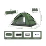 Палатка трехместная автоматическая Naturehike NH21ZP008, темно-зеленая