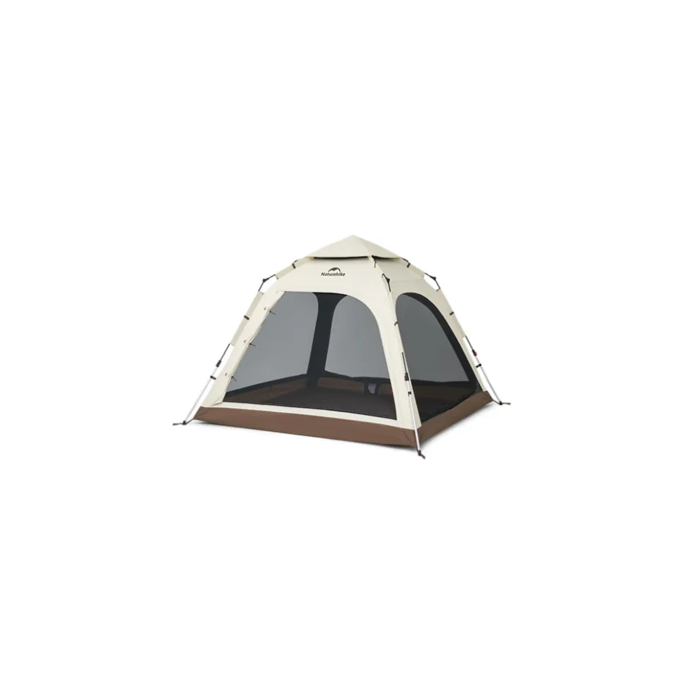 Палатка трехместная автоматическая Naturehike Ango CNK2550WS010, L, коричневая