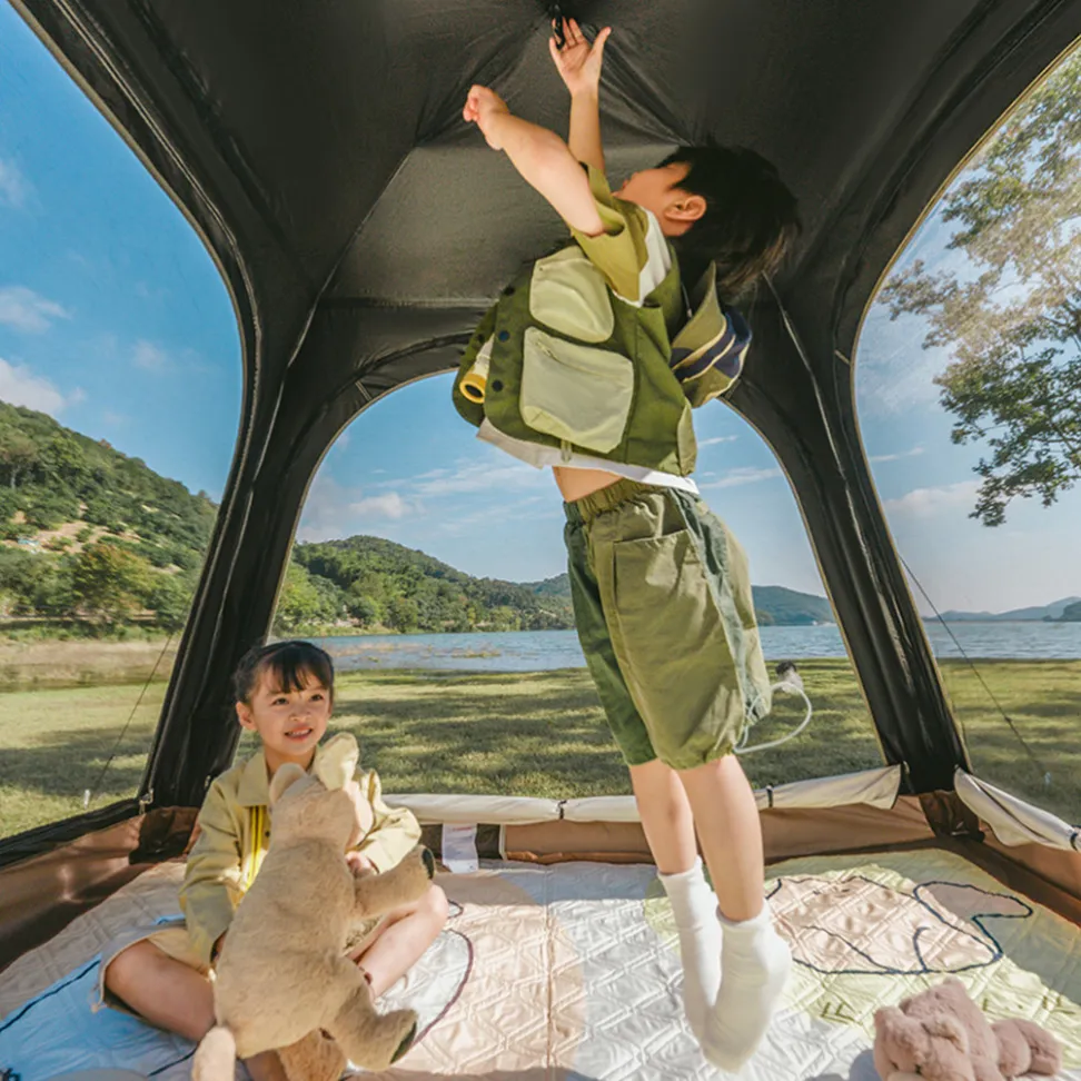 Палатка трехместная автоматическая Naturehike Ango CNK2550WS010, L, коричневая