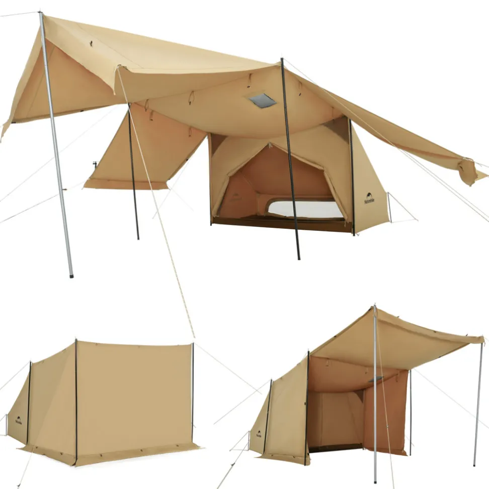 Намет одномісний із тентом Naturehike CNK2450WS026, коричневий