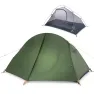 Намет надлегкий одномісний з футпринтом Naturehike Cycling 1 NH18A095-D, 210T, темний зелений