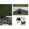 Намет надлегкий одномісний з футпринтом Naturehike Cycling 1 NH18A095-D, 210T, темний зелений