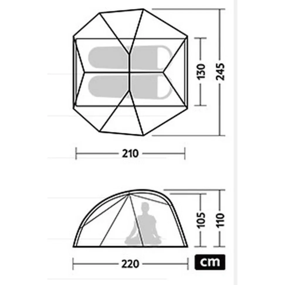 Намет двомісний ультралегкий Naturehike Star River UL CNK2450WS022, коричневий