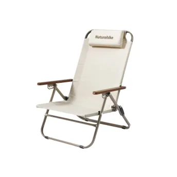 Кресло складное с регулируемым наклоном Naturehike CNK2550JJ012, углеродистая сталь, бежевый
