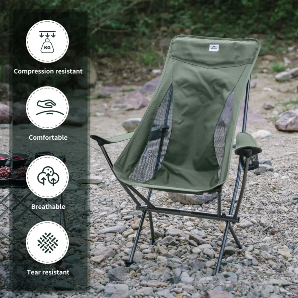 Кресло складное Naturehike CNK2300JU0003, зеленое