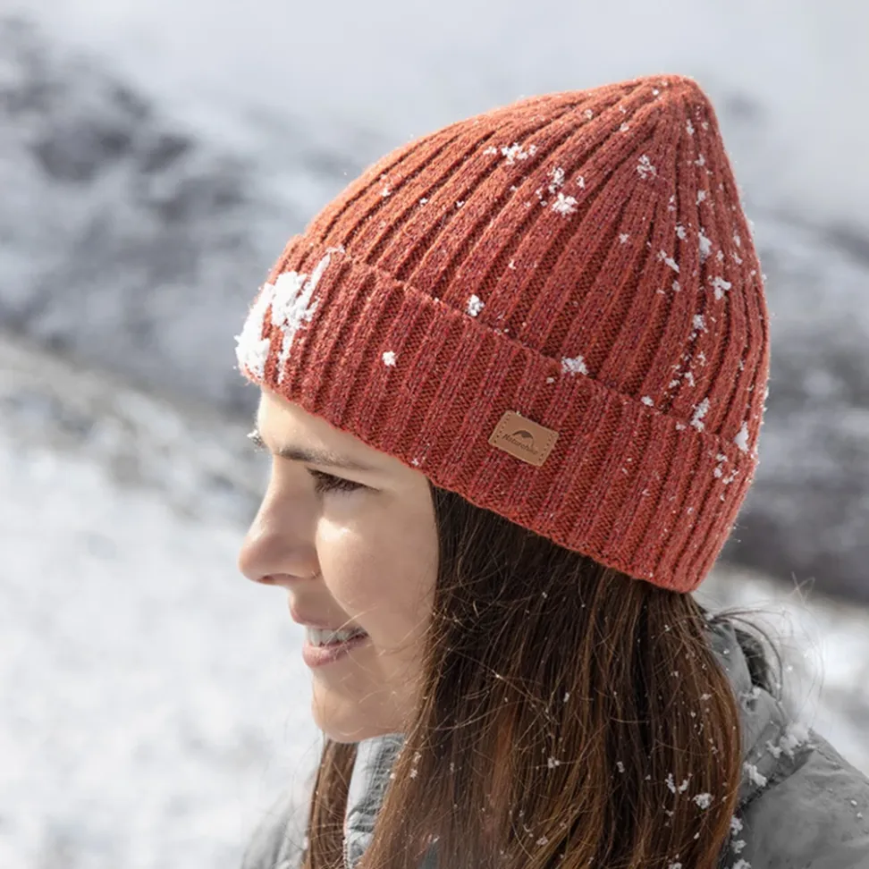 Шапка с подворотом Naturehike NH21FS552, синяя