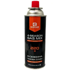 Газовий балон BaseCamp 4 Season Gas 220 г (BCP 70200)