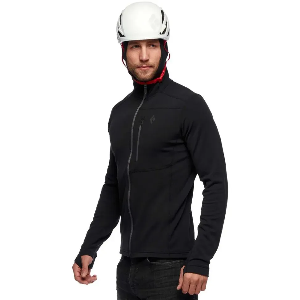 Мужская флисовая кофта Black Diamond M Coefficient Fleece Hoody, Black