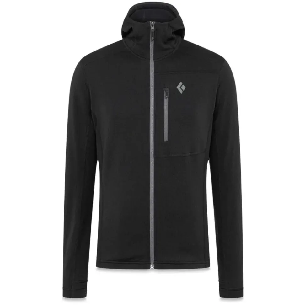 Мужская флисовая кофта Black Diamond M Coefficient Fleece Hoody, Black