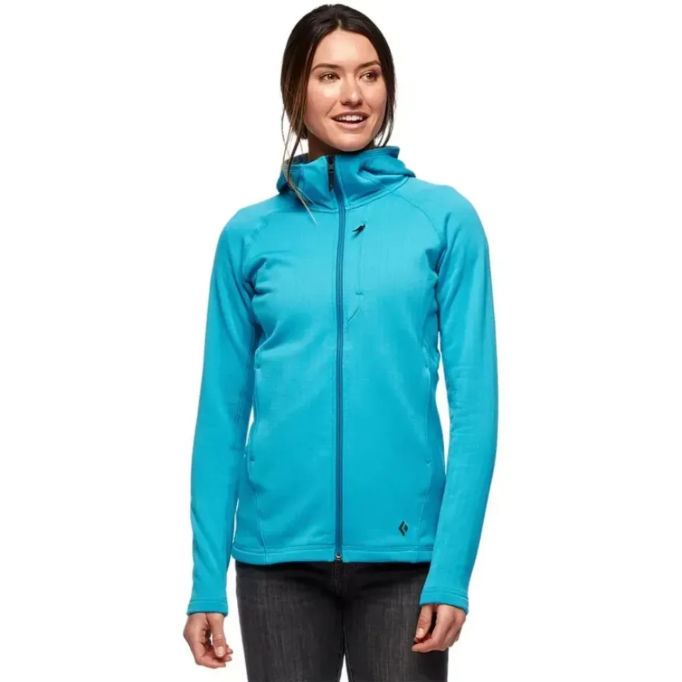 Женская флисовая кофта с рукавом реглан Black Diamond Factor Hoody - Fjord Blue