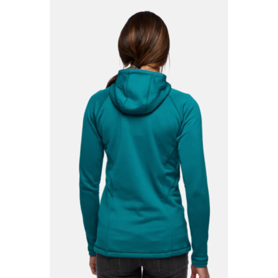 Женская флисовая кофта с рукавом реглан Black Diamond Factor Hoody - Sea Pine