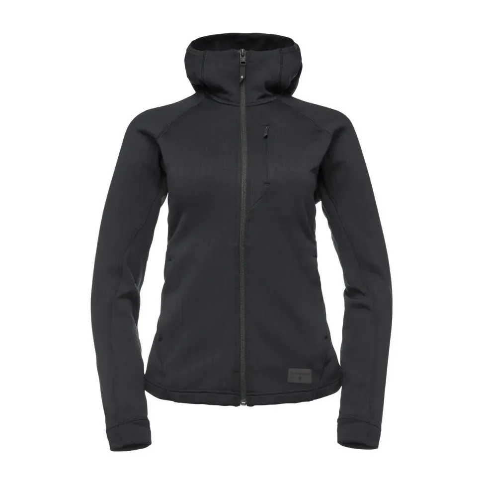 Женская флисовая кофта с рукавом реглан Black Diamond Factor Hoody - Black