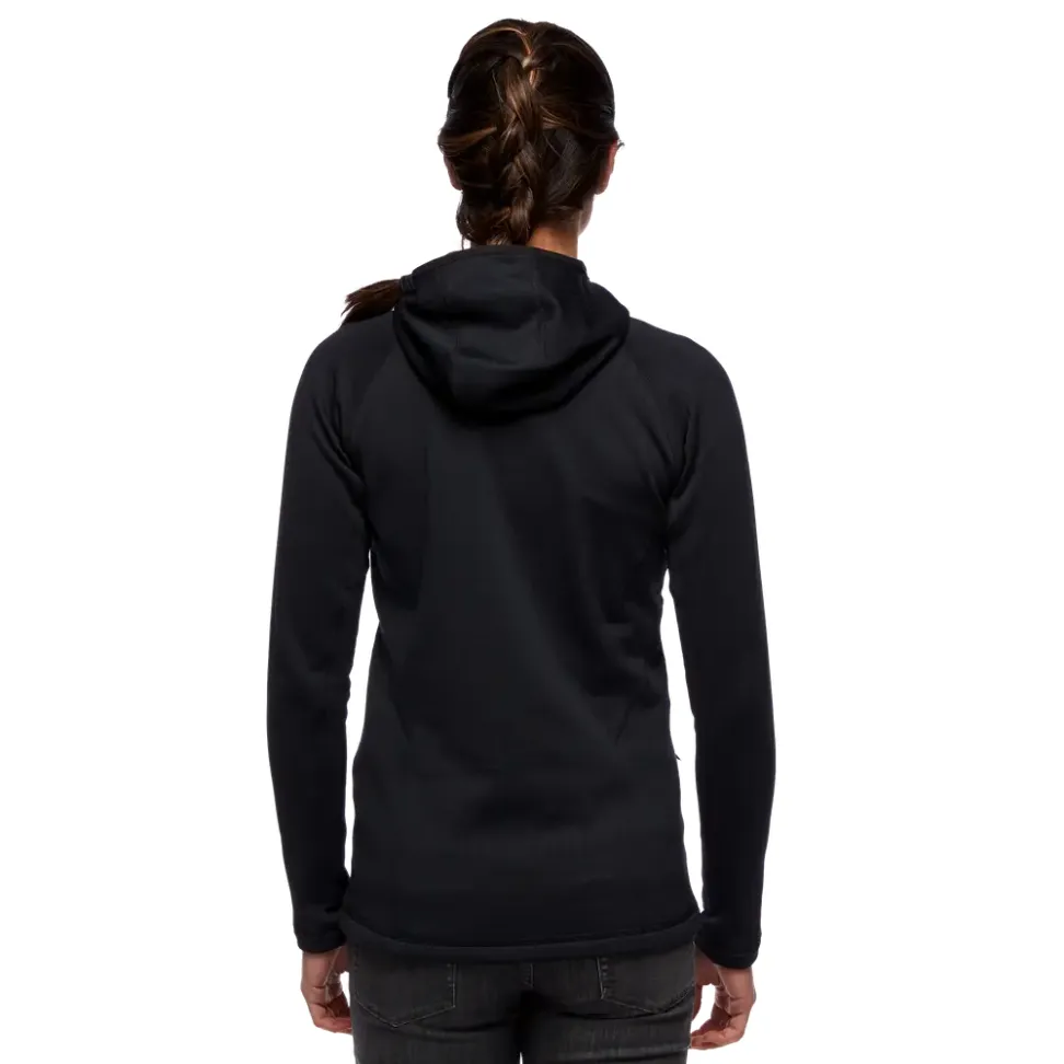 Женская флисовая кофта с рукавом реглан Black Diamond Factor Hoody - Black