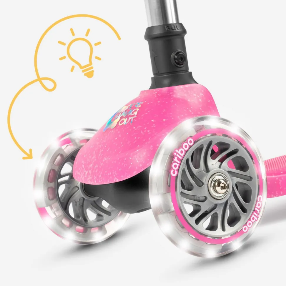 Самокат детский Cariboo Ghost LED (pink glow)