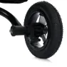 Велосипед-коляска с родительской ручкой TURBOTRIKE MT 1006-12 резиновые надувные колеса, Серо-черный