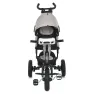 Велосипед-коляска с родительской ручкой TURBOTRIKE MT 1006-12 резиновые надувные колеса, Серо-черный