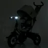 Велосипед-коляска с родительской ручкой TURBOTRIKE MT 1006-12 резиновые надувные колеса, Серо-черный