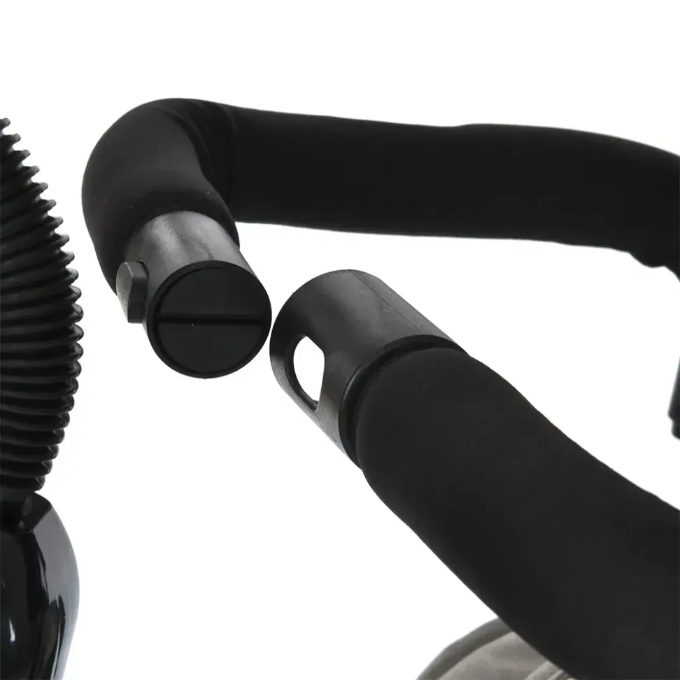 Велосипед-коляска с родительской ручкой TURBOTRIKE MT 1006-12 резиновые надувные колеса, Серо-черный