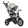 Велосипед-коляска с родительской ручкой TURBOTRIKE MT 1006-12 резиновые надувные колеса, Серо-черный