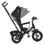 Велосипед-коляска с родительской ручкой TURBO TRIKE MT 1006-1 резиновые надувные колеса, Черный