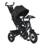 Велосипед-коляска с родительской ручкой TURBO TRIKE MT 1006-1 резиновые надувные колеса, Черный