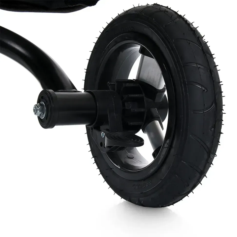 Велосипед-коляска с родительской ручкой TURBO TRIKE MT 1006-3 резиновые надувные колеса, Мятный