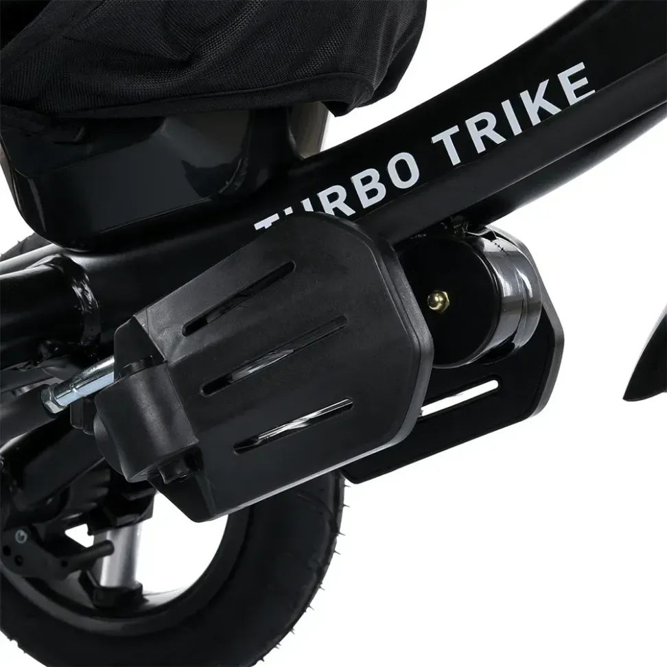 Велосипед-коляска с родительской ручкой TURBO TRIKE MT 1006-3 резиновые надувные колеса, Мятный