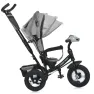 Велосипед-коляска с родительской ручкой TURBO TRIKE MT 1006-8 резиновые надувные колеса, Светло-серый
