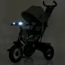 Велосипед-коляска с родительской ручкой TURBO TRIKE MT 1006-8 резиновые надувные колеса, Светло-серый