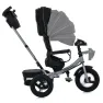 Велосипед-коляска с родительской ручкой TURBO TRIKE MT 1007-1 поворотное сиденье, надувные колеса, Черный