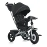 Велосипед-коляска с родительской ручкой TURBO TRIKE MT 1007-1 поворотное сиденье, надувные колеса, Черный
