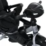 Велосипед-коляска с родительской ручкой TURBO TRIKE MT 1007-1 поворотное сиденье, надувные колеса, Черный