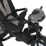 Велосипед-коляска с родительской ручкой TURBO TRIKE MT 1007-13 поворот сиденья, надувные колеса, Серый