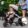 Детский трехколесный велосипед MoMi Ivi Beige поворотное сиденье 360° детский велосипед с родительской ручкой трансформируется в велосипед для старших деток