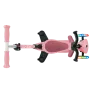 Детский самокат Globber Foldable GO-UP Active Lights 360 Pink