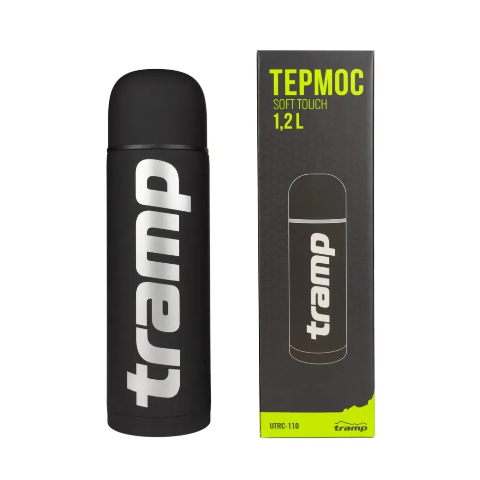 Термос Tramp Soft Touch 1.2 л черный