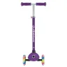 Детский самокат Globber Primo Lights Dark Purple от 3 до 7 лет (423-603-4)