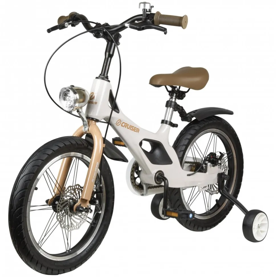 Велосипед детский с обучающими колесами Cruiser Mold Pro (16") white
