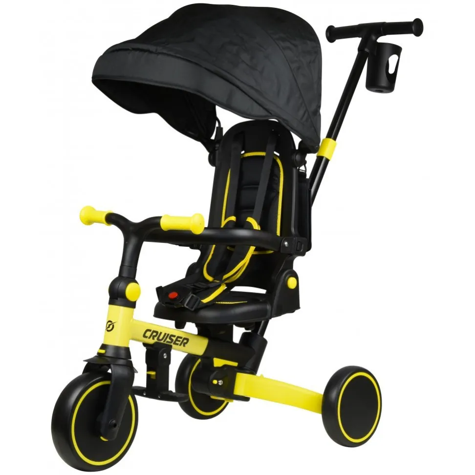 Дитячий велосипед-трансформер 5в1 Cruzzer Trike 5s yellow