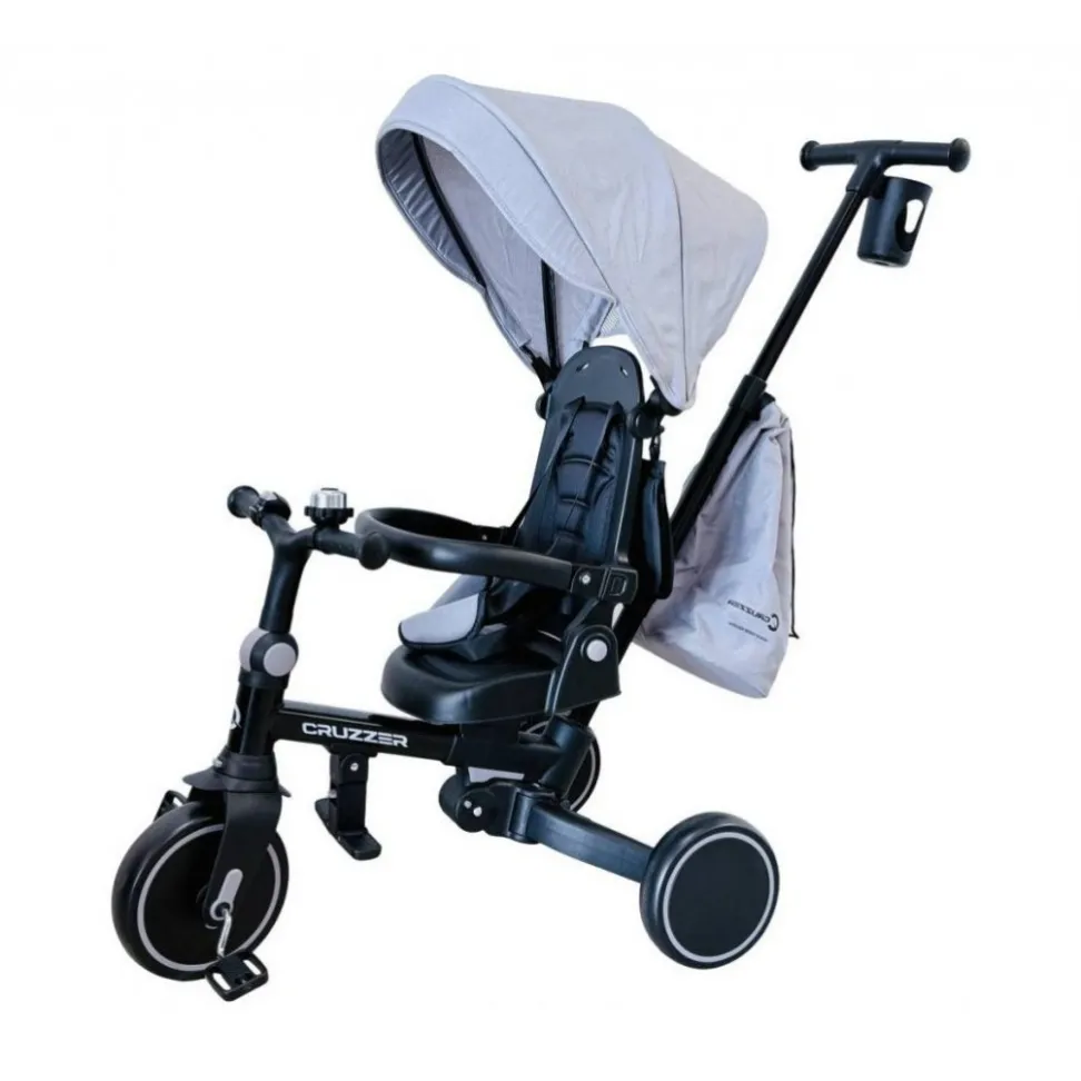 Дитячий велосипед-трансформер 5в1 Cruzzer Trike 5s grey