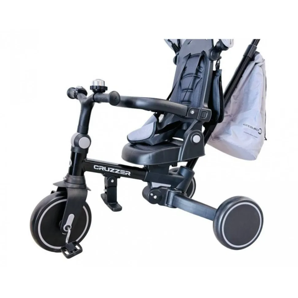 Дитячий велосипед-трансформер 5в1 Cruzzer Trike 5s grey