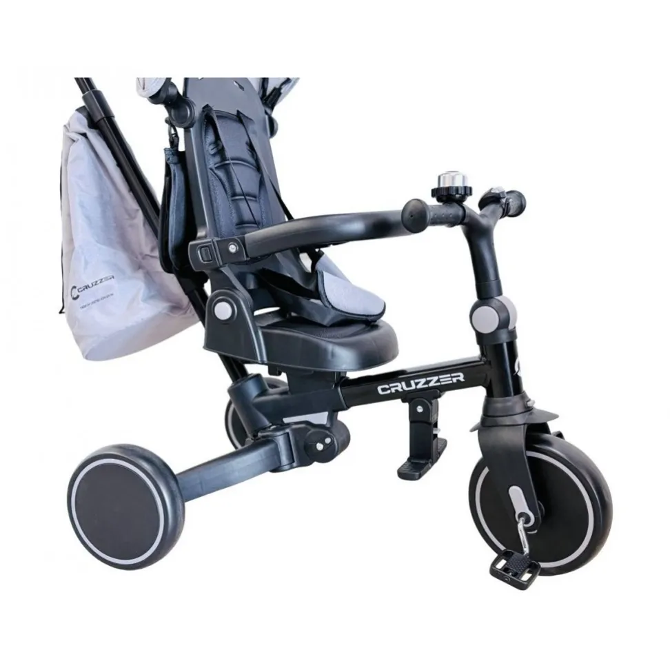 Дитячий велосипед-трансформер 5в1 Cruzzer Trike 5s grey