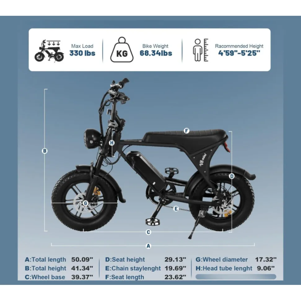 Электровелосипед CRUZZER V8 mini