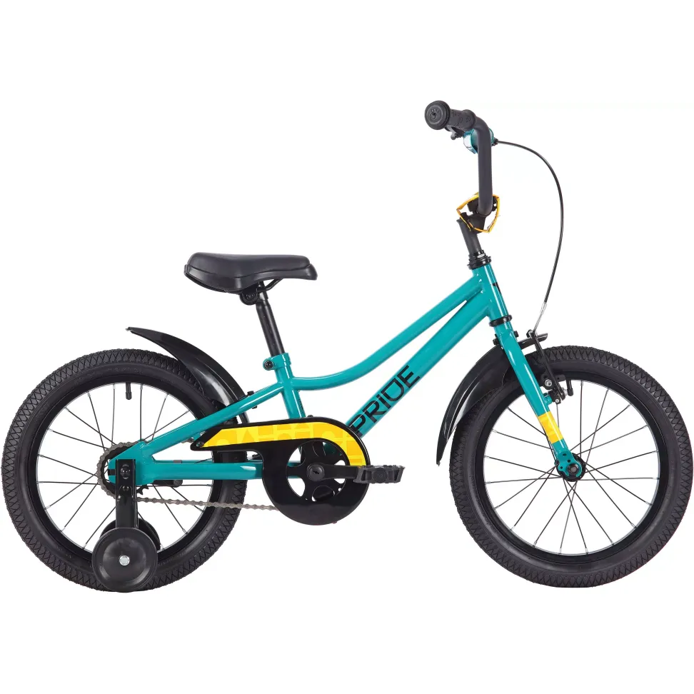 Велосипед 16" Pride FLASH 16 restock 2025 бирюзовый