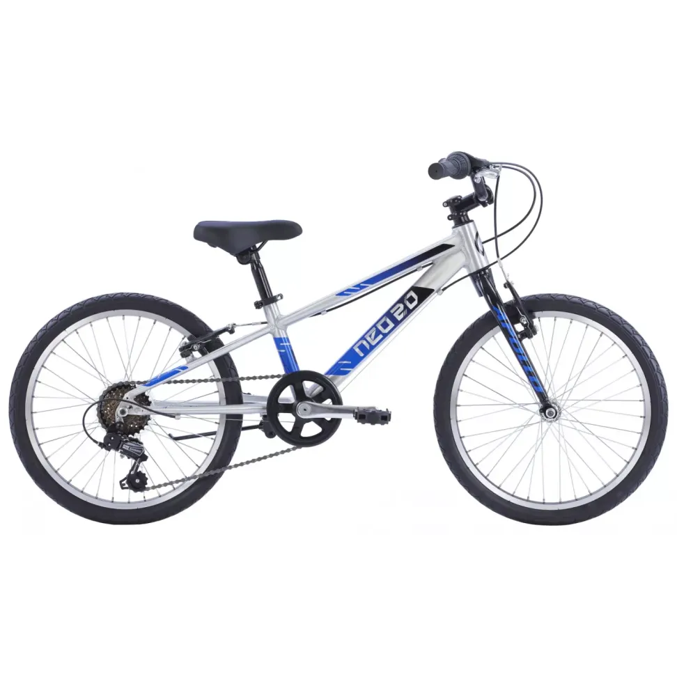 Велосипед 20" Apollo NEO 6s boys Brushed Alloy / Black / Blue Fade