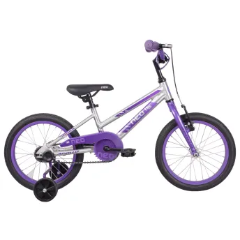 Велосипед 16" Apollo NEO girls Brushed Alloy / Lavender / Purple Fade