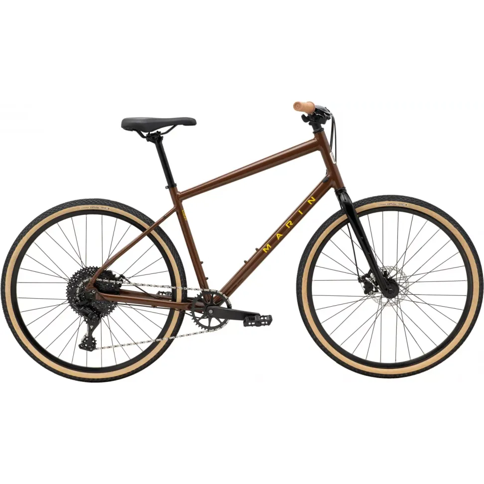 Велосипед 28" Marin KENTFIELD 2 рама - M 2025 Gloss Brown/Black/Yellow