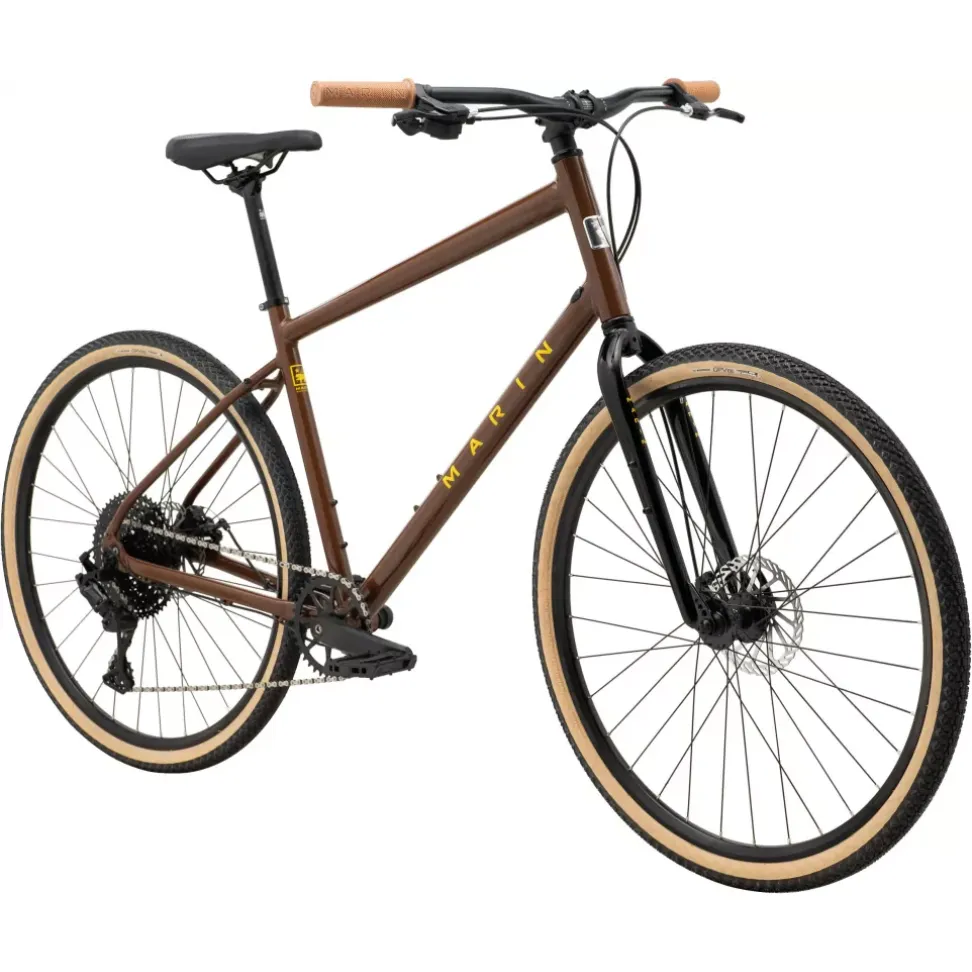 Велосипед 28" Marin KENTFIELD 2 рама - L 2025 Gloss Brown/Black/Yellow