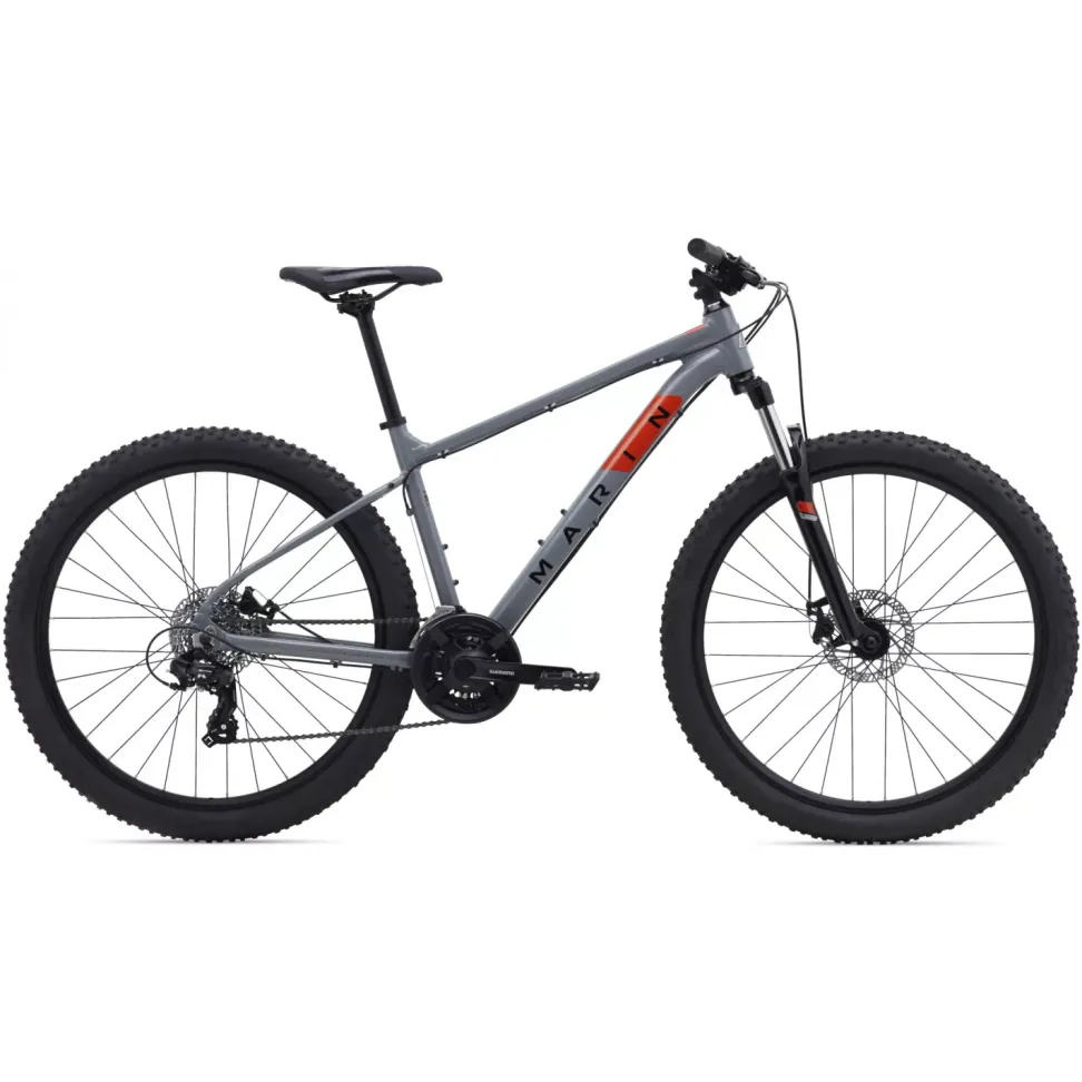 Велосипед 29" Marin BOLINAS RIDGE 1 рама - M 2024 Gloss Grey/Black/Roarange